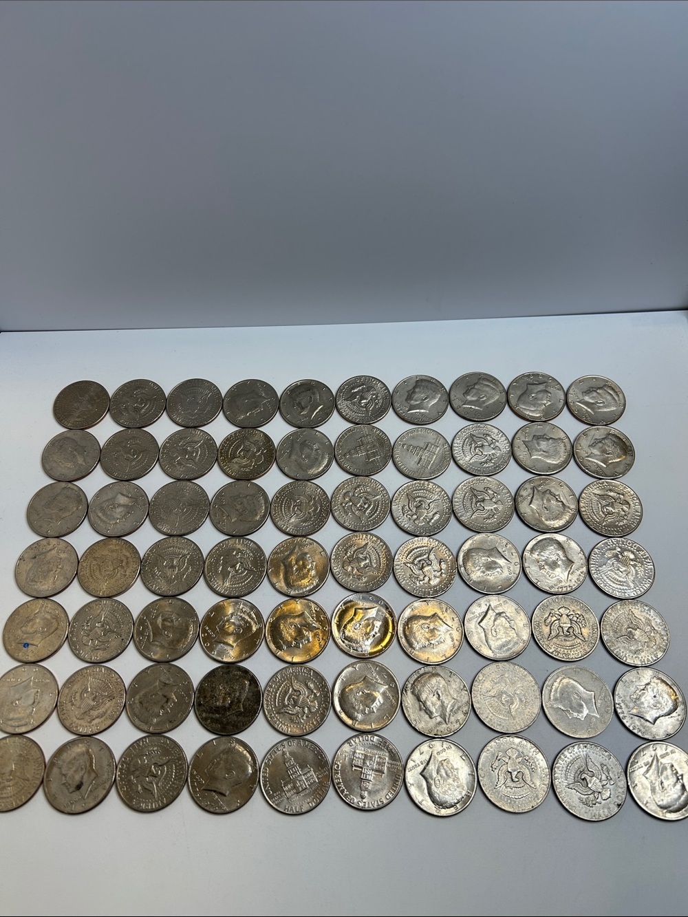 Large Estate Sale Kennedy Half Dollars Coin Lot Face Value $35 Coin Collection